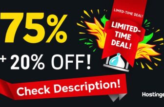 Hostinger Coupon 75% OFF + EXTRA $28.70 & FREE Domain! (No Catch Hosting Deal)